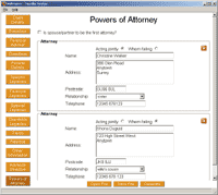 Power of Attorney Page